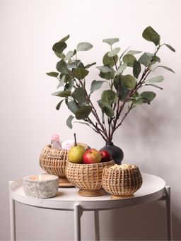 Vanchai - Curvy Cane Basket (Pack of 3)