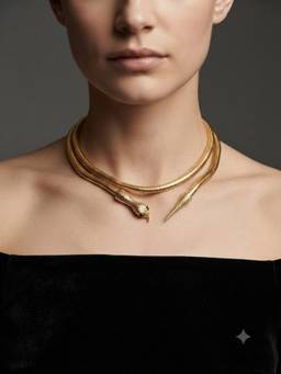 VENI - Women Gold Statement Gold Plated Necklace