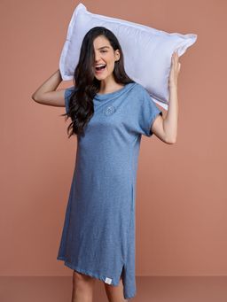 Nykd by Nykaa - Neppy Sleep Dress - Nys133 - Coronet Blue