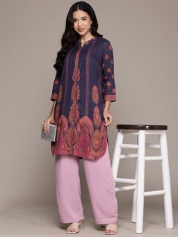 Aarke Ritu Kumar - Navy Blue Shangri-La Kurta