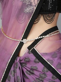 Adwitiya - 24 Ct Gold Plated Stone Handcrafted Waist Belt Kamarbandh