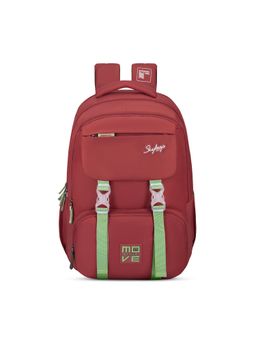 Skybags - Sonic Pro Hot Box 42L School Backpack for Kids,Rain Cover (Maroon)
