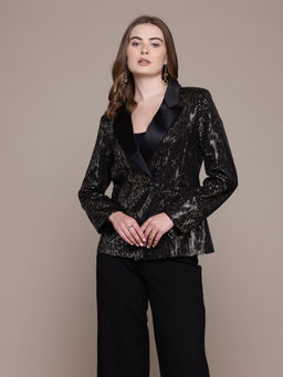 Label Ritu Kumar - Black Celestia Blazer