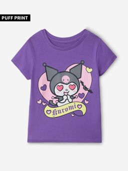 The Souled Store - Official Hello Kitty Kuromi Love Girls Cotton T-shirts