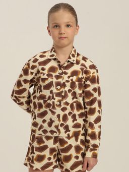 VERO MODA - Girls Animal Print Shirt
