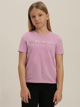VERO MODA - Girls Purple Logo T-Shirt
