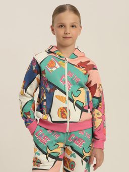 VERO MODA - Girls Multi-Color Zootopia Printed Hoodie