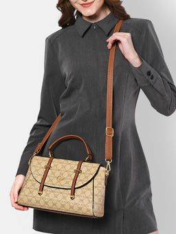 Lavie - Women's Mono Beech Flap Large Satchel Handbag (L)