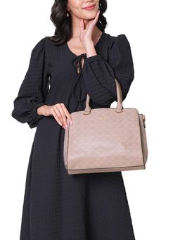 Lavie - Women Pink Printed Satchel Bag (M)