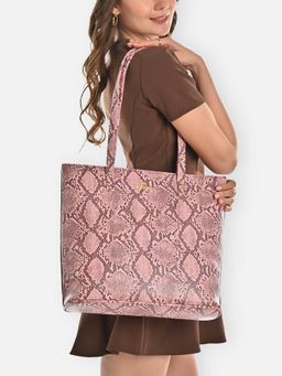 Lavie - Women's Python Pavo Vertical Large Tote Handbag (L)