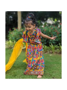 Tura Turi - Viscose Silk Lehenga with Choli and Dupatta Makeba (Set of 3)