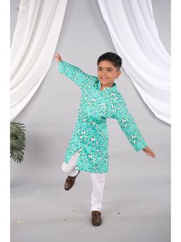 Tura Turi - Jasmine Blue Sherwani with Churidar (Set of 2)