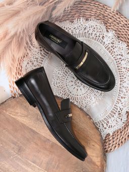 Cobblerz - Men Brown Solid Formal Loafers