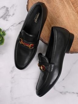 Cobblerz - Men Black Solid Loafers