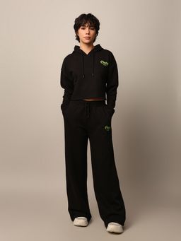 ONLY - Women Regular Fit High Rise Black Co-Ord Set