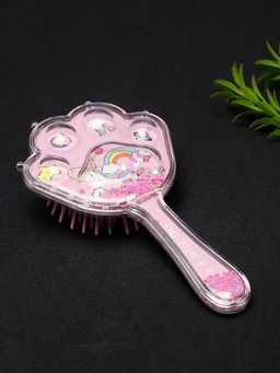 Stol'N - Dark Pink Unicorn Theme With Star Glittery Hair Brush (2-6 Years)