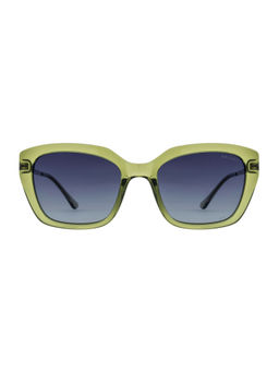 Opium Eyewear - Women Grey Lens & Green Square Sunglass With Uv Protected Lens (58)
