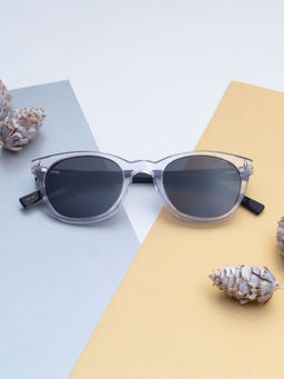 TED SMITH - Unisex Black Premium Italian Acetate Sunglasses With Polarized Lenses