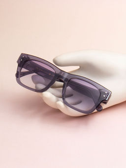 TED SMITH - Unisex Grey Graded Premium Italian Acetate Sunglasses With Polarized Lenses