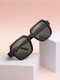 TED SMITH - Unisex Green Premium Italian Acetate Sunglasses With Polarized Lenses