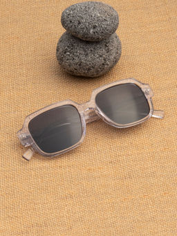 TED SMITH - Unisex Black Premium Italian Acetate Sunglasses With Polarized Lenses