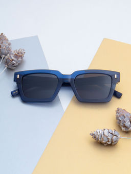 TED SMITH - Unisex Black Premium Italian Acetate Sunglasses With Polarized Lenses