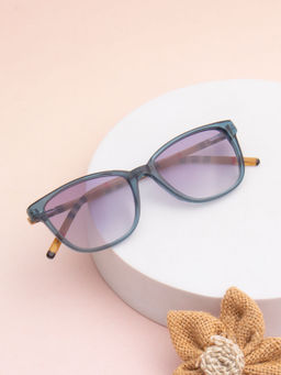 TED SMITH - Unisex Grey Graded Premium Italian Acetate Sunglasses With Polarized Lenses