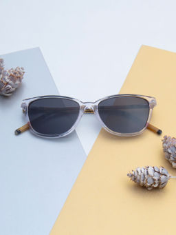 TED SMITH - Unisex Black Premium Italian Acetate Sunglasses With Polarized Lenses