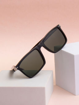 TED SMITH - Unisex Green Premium Italian Acetate Sunglasses With Polarized Lenses