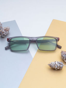 TED SMITH - Unisex Green Premium Italian Acetate Sunglasses With Polarized Lenses