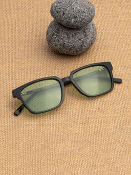 TED SMITH - Unisex Green Premium Italian Acetate Sunglasses With Polarized Lenses