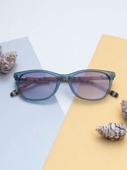 TED SMITH - Women Grey Graded Premium Italian Acetate Sunglasses With Polarized Lenses