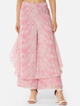 ALL WAYS YOU - Pink Printed Flared Palazzo