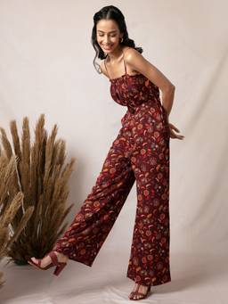 Twenty Dresses by Nykaa Fashion - Maroon Show Your Magic Jumpsuit