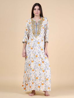 SANAA - Women Creal Floral Nighty