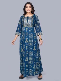 SANAA - Women Blue Printed Nighty