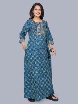 SANAA - Women Teal Nighty
