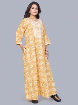 SANAA - Women Yellow Printed Nighty