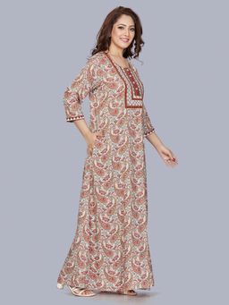 SANAA - Women Rust Paisley Nighty
