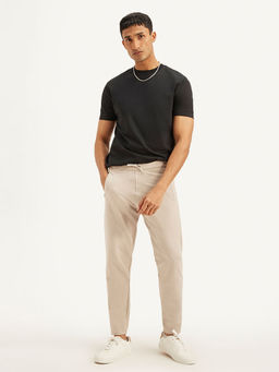 Levi's - Beige Solid Regular Fit Trouser