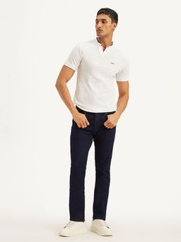 Levi's - Navy Blue Solid Slim Fit Jeans