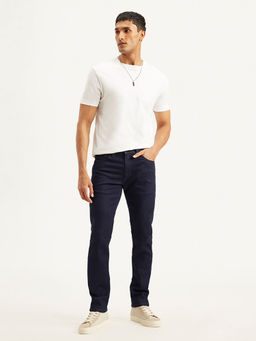 Levi's - Navy Blue Solid Slim Fit Jeans