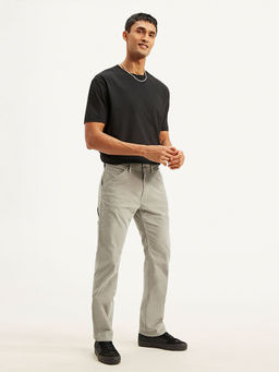 Levi's - Grey Solid Regular Fit Jeans