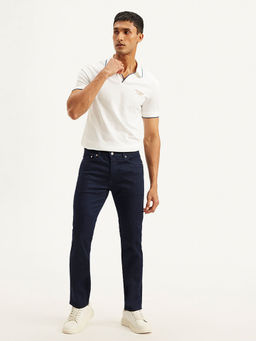 Levi's - Navy Blue Solid Slim Fit Jeans