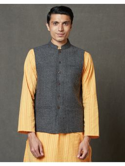 Fabindia - Wool Tweed Nehru Jacket