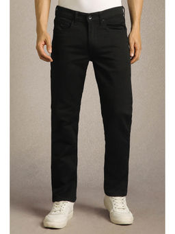 Louis Philippe - Men's Black Dark Slim Fit Jeans