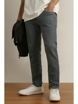 Peter England - Grey Men's Mid Wash Jeans