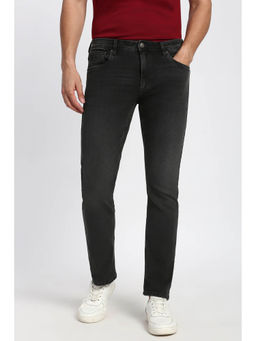 Peter England - Men's Grey Mid Wash Jeans