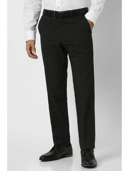 Van Heusen - Black Solid Trousers