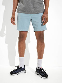 American Eagle - Men's Light Blue Flex 9 Lived-In Shorts